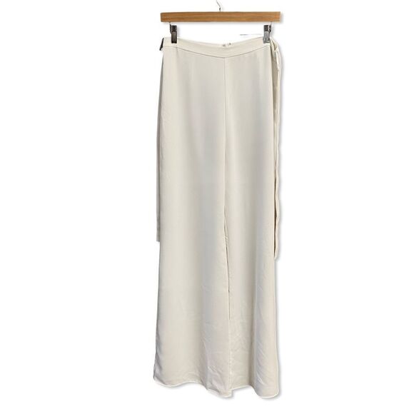 Amanda Uprichard Ariya Pants Ivory
Cream Wide Leg Tie flowy Revolve M - Picture 5 of 8